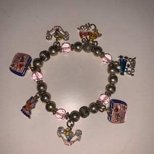 Cheer charm bracelet